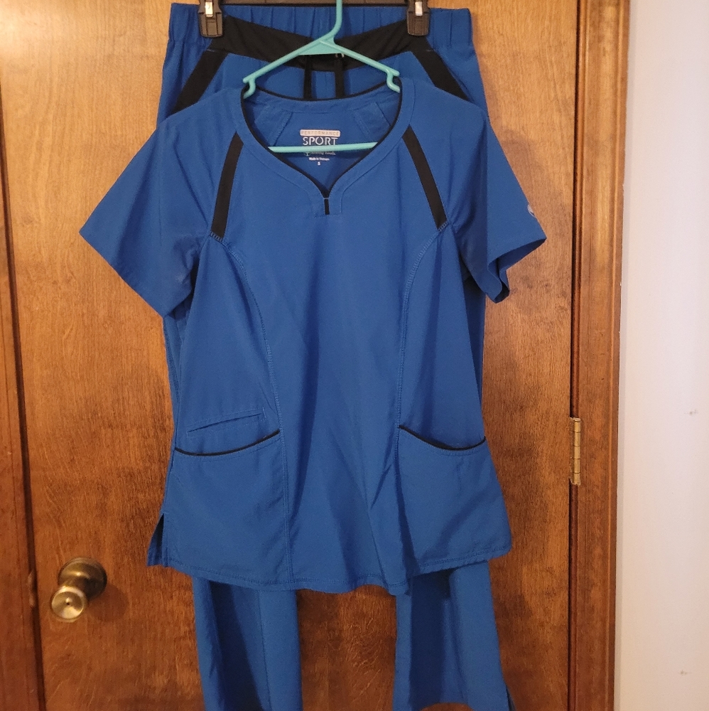 Scrubs Healing Hands Royal Small/Medium Set